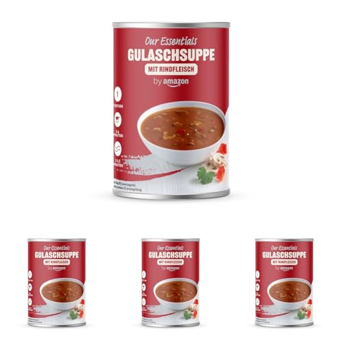 by Amazon Gulaschsuppe mit Rindfleisch, 400g (Packung mit 4) von by Amazon