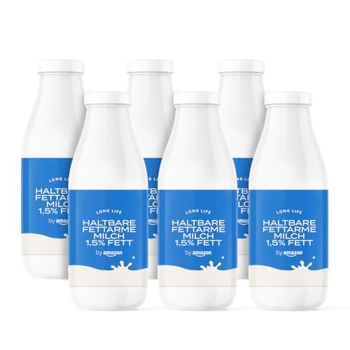 by Amazon Haltbare Fettarme Milch 1,5% Fett, 6L von by Amazon