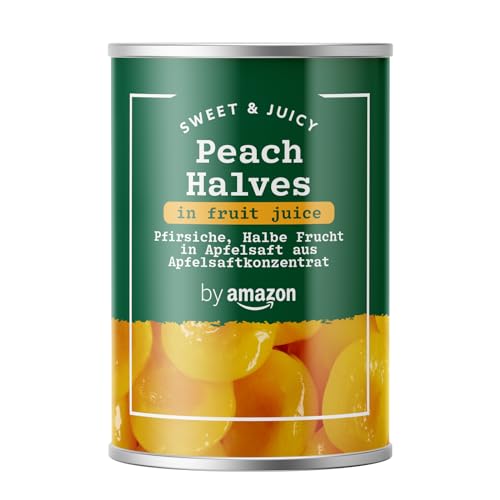 by Amazon Pfirsiche, Halbe Frucht in Apfelsaft aus Apfelsaftkonzentrat, 411g von by Amazon