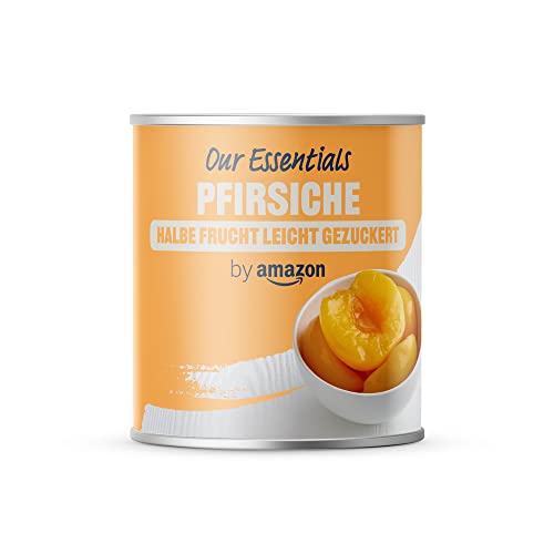 by Amazon Pfirsiche, halbe Frucht, leicht gezuckert, 820g (1er-Pack) von by Amazon