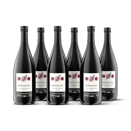 by Amazon Spätburgunder Trocken Rotwein Qualitätswein Rheinhessen, 6x1L von by Amazon