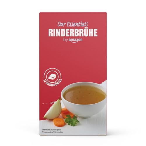 by Amazon Rinder-Brühwürfel, 12 Brühwürfel, 120g, ergibt 6L von by Amazon