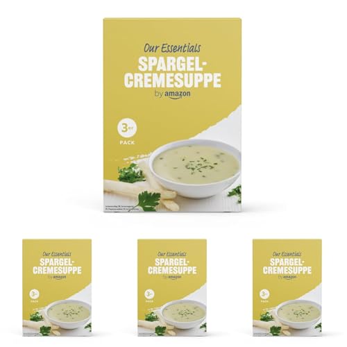 by Amazon Spargel-Cremesuppe 3er-Pack, ergibt 3x750ml (Packung mit 4) von by Amazon