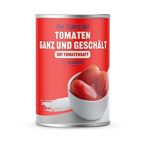 by Amazon Tomaten ganz und geschält, 400 g (Packung mit 6) von by Amazon