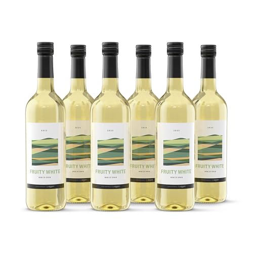 by Amazon 'Fruity White' Spanischer Weißwein Trocken 75 cl (6 Stück) von by Amazon