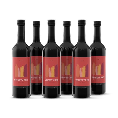 by Amazon 'Velvety Red' Spanischer Rotwein Trocken, 75 cl, 6 Stück von by Amazon