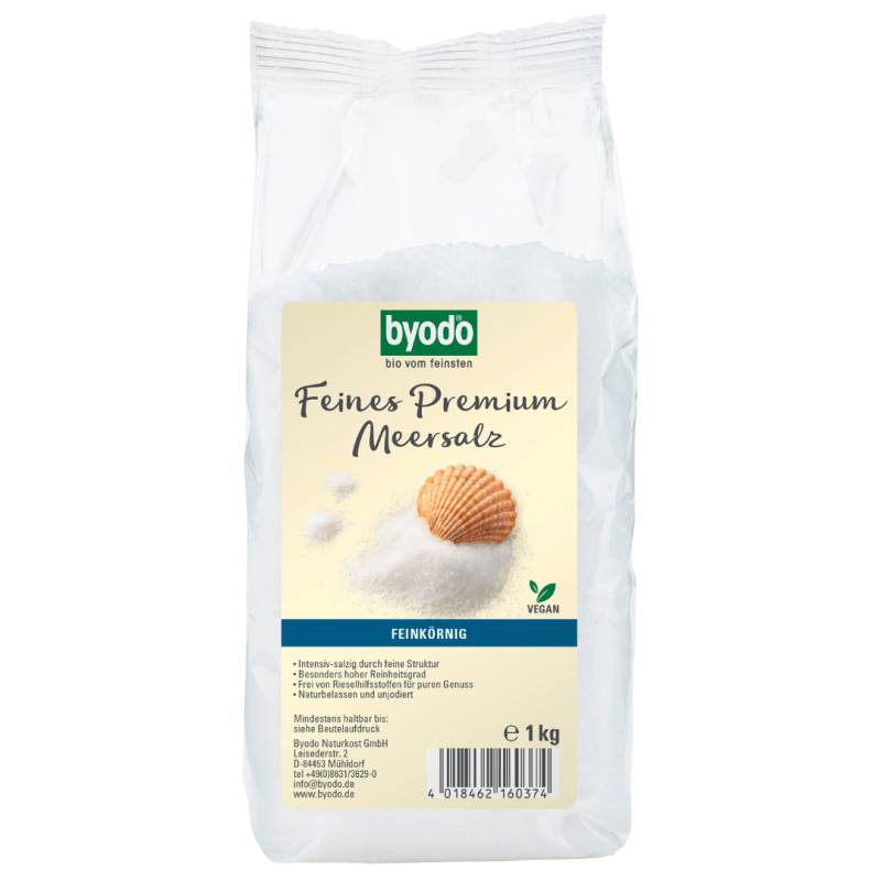 Bio Feines Premium Meersalz, 1 kg von byodo