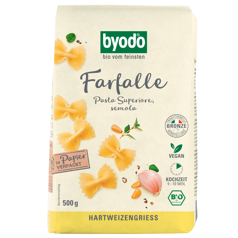 Bio Helle Farfalle, 500g von byodo