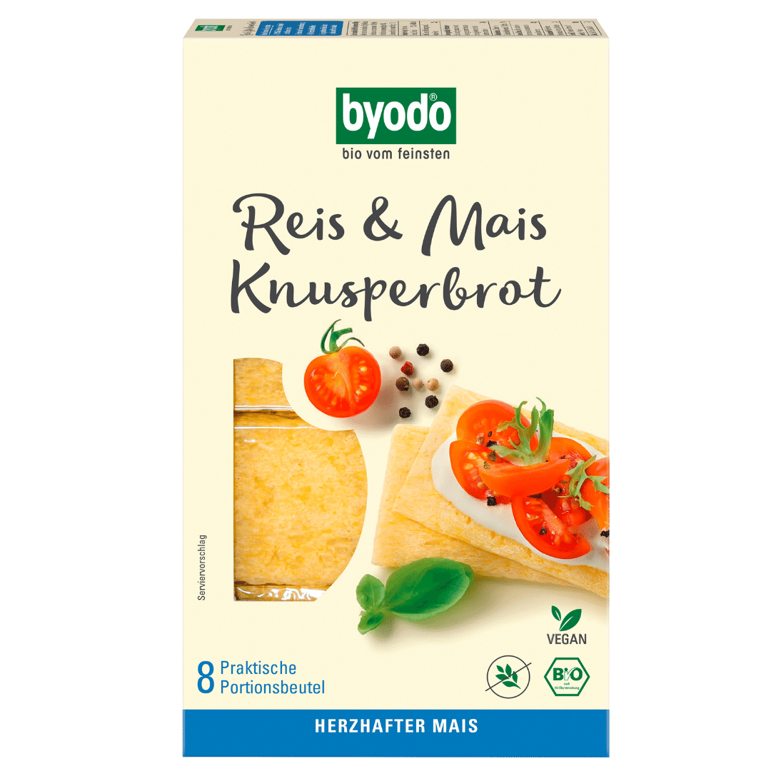 Bio Reis & Mais Knusperbrot, 160 g von byodo