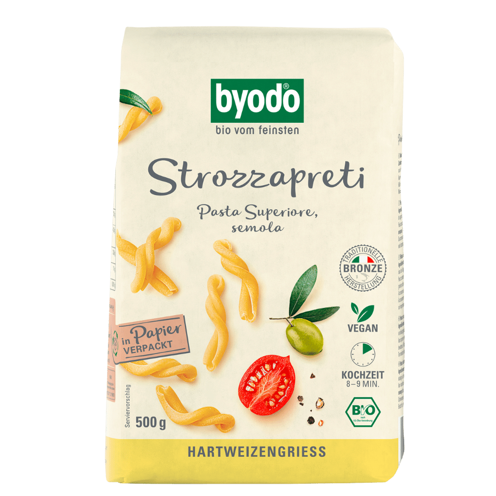 Bio Strozzapreti 500 gr Packung -hell- von byodo