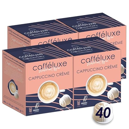 Cafféluxe Single Dienen Cappuccino Creme Prämie Kaffeepads - Dolce Gusto kompatible Pads (40 Pads, 40 Portionen) von CaffeLuxe