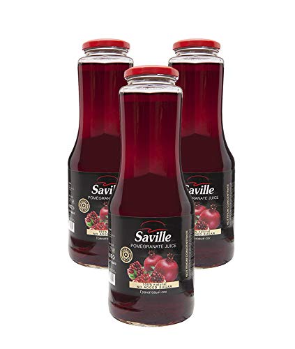 3x 1L Saville Granatapfel Direktsaft / 100% Granatapfelsaft / Muttersaft LUXTOR von dakomyo