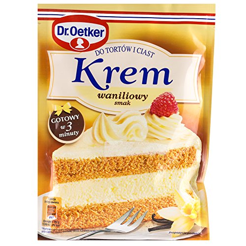 Tortencreme mit Vanillegeschmack 120g von Dr. Oetker I Polnische Desserts & Backen von dakomyo