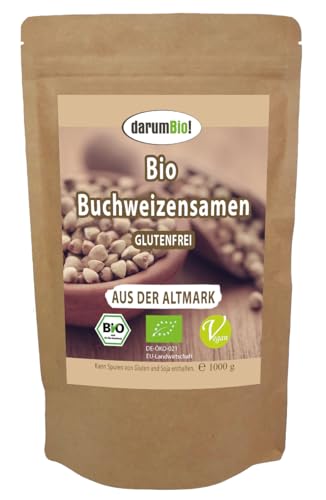 BIO Buchweizensamen aus DEUTSCHLAND I eigener Anbau I glutenfrei I vegan I 1kg von darumBio!