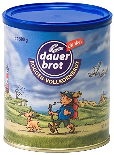 Roggenvollkornbrot, dunkel, dauerbrot "dunkel", 500g-Dosenbrot, Pumpernickel-Art von dauerbrot