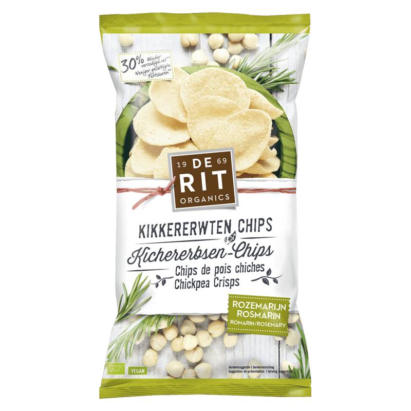 Bio Kichererbsen Chips Rosmarin MHD 03.01.2025 von deRit