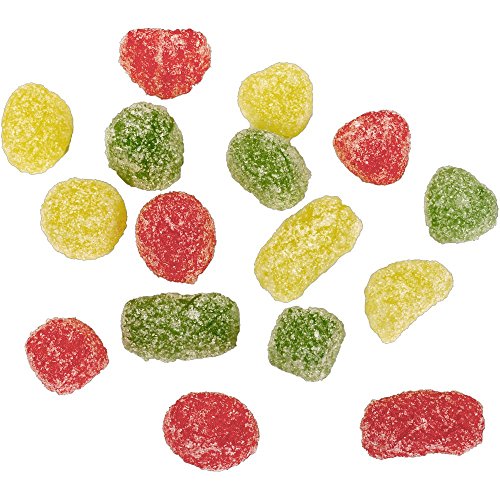 Fruchtgummi mit Zucker 16 teilig bunt 2,5-4 cm lang Lebensmittelattrappe Fake Food Attrappe von decopartners.eu