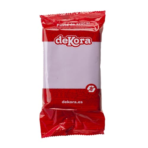 Dekora - Kuchendeko Fondant Lila - Tortenfondant Zuckerpaste für Torten und Cupcakes - Rollfondant für die Herstellung aller Arten von Dekorationen - Einfaches Formen - 250 g von dekora