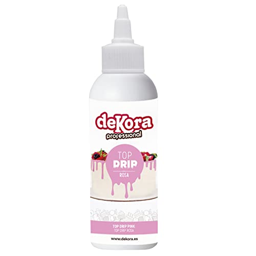 dekora - Choco Drip Torte | Cake Drip Rosa Farbe Bunter Rohstoff um Torten zu Dekorieren von dekora