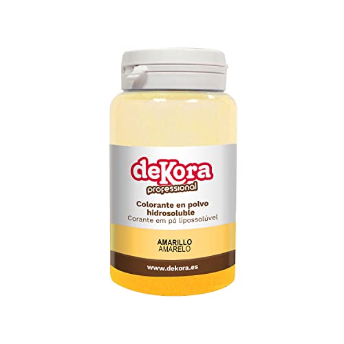 dekora - Wasserlöslicher Farbstoff Pulver Gelbe Farbe - 25 g von dekora