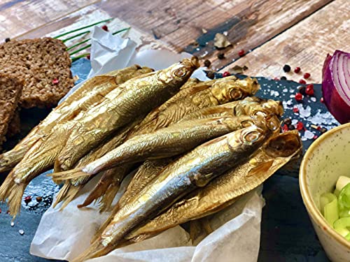 Kieler Sprotten original in traditioneller Holzkiste täglich frisch geräuchert im Altonaer Ofen 250g von delishopper.de - Der Fischemarkt im Netz