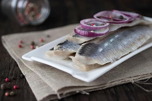 Matjesfilets | Matjes | Mild gesalzen | Eingelegt in feinem Rapsöl | 500g | Beste Qualität | delishopper von delishopper