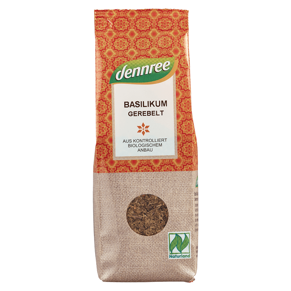 Bio Basilikum gerebelt, 25g von dennree