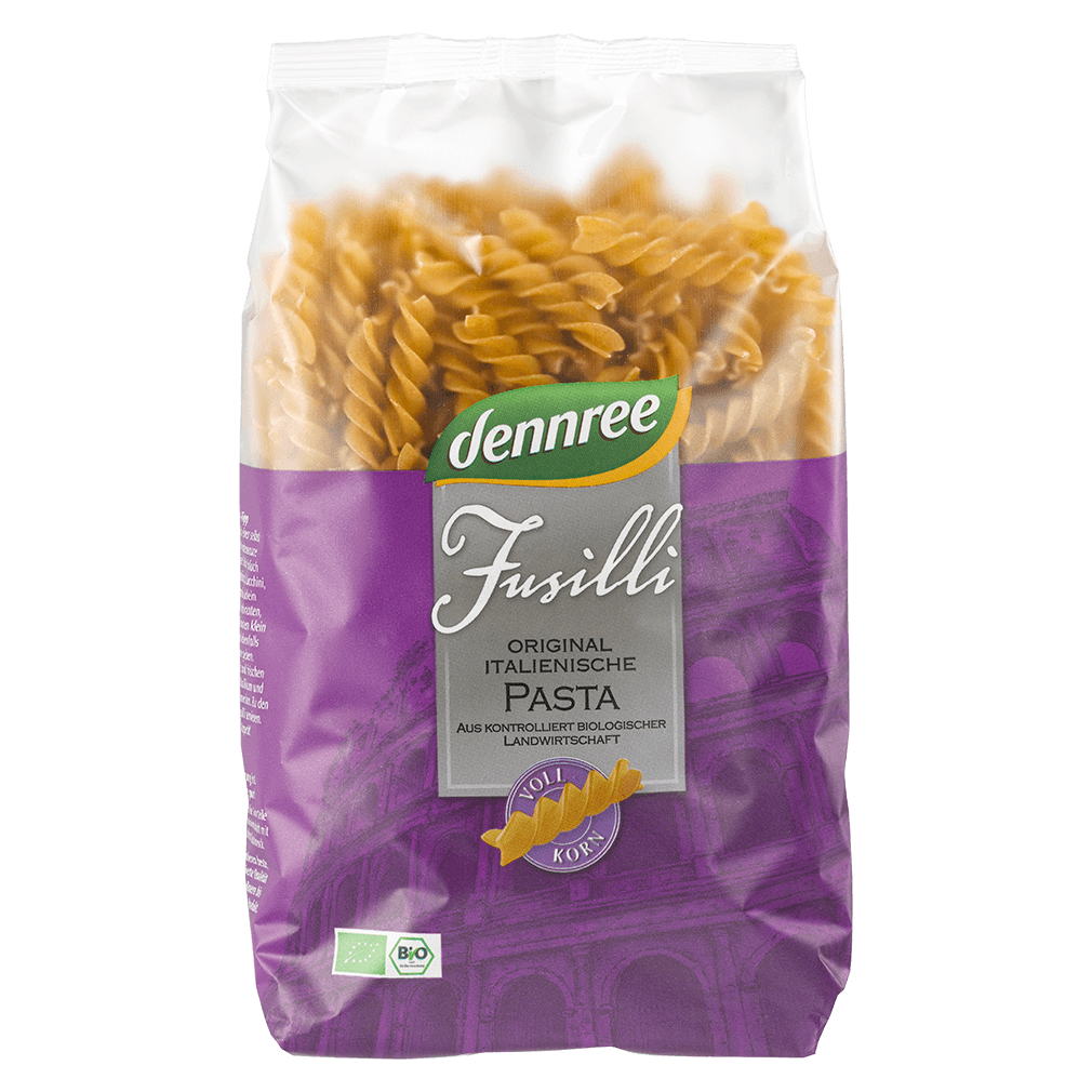 Bio Hartweizen Fusilli, Vollkorn von dennree