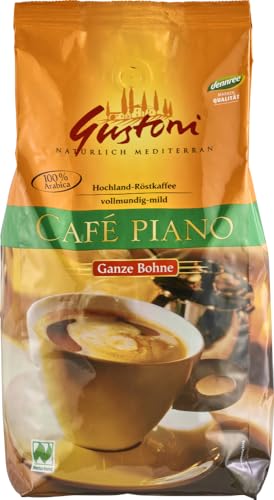 Café piano, ganze Bohne 12 x 1 kg von dennree