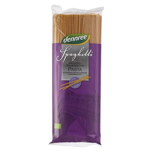 Dennree Bio Hartweizen Spaghetti, Vollkorn 1er Pack (1 x 1 kg) von dennree