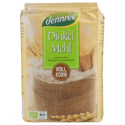 Dinkel-Vollkornmehl von dennree