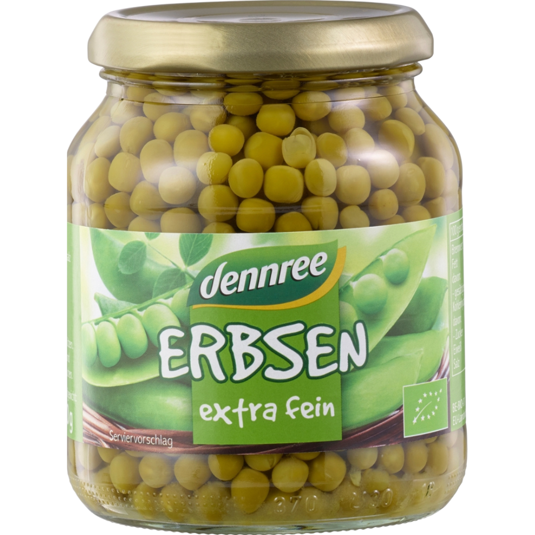 Erbsen extra fein von dennree