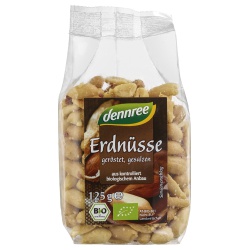 Erdnüsse, geröstet und gesalzen von dennree