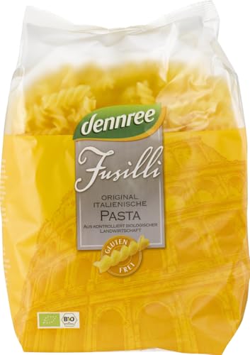 Glutenfreie Fusilli aus Mais- und Reismehl von dennree