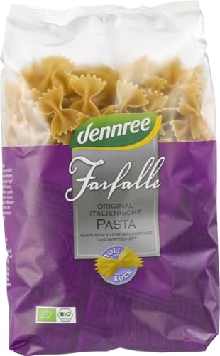 Hartweizen-Vollkorn-Farfalle 12 x 500 gr von dennree