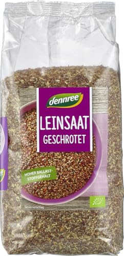 Leinsaat geschrotet 12 x 400 gr von dennree