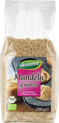 Mandelkerne geröstet, gemahlen 12 x 200 gr von dennree