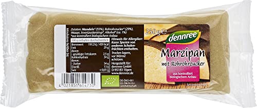 Marzipan mit Rohrohrzucker 2 x 250 gr von dennree