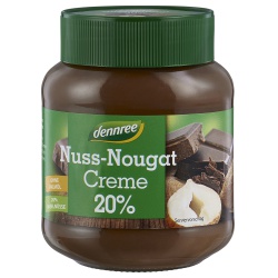 Nuss-Nougat-Creme mit 20% Haselnüssen von dennree