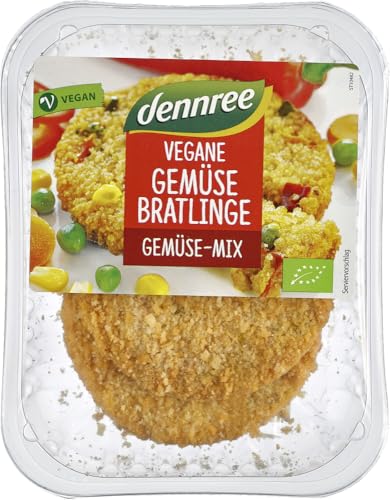 Vegane Gemüsebratlinge Gemüse-Mix 12 x 160 gr von dennree