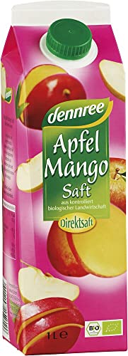 dennree Bio Apfel-Mango-Saft (2 x 1 l) von dennree