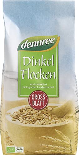 dennree Bio Dinkelflocken Großblatt (6 x 500 gr) von dennree