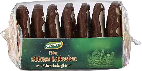 dennree Bio Feine Oblaten-Lebkuchen schokoliert (2 x 200 gr) von dennree