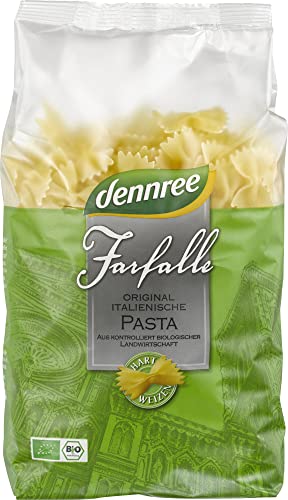 dennree Bio Hartweizen-Farfalle,, hell (6 x 500 gr) von dennree