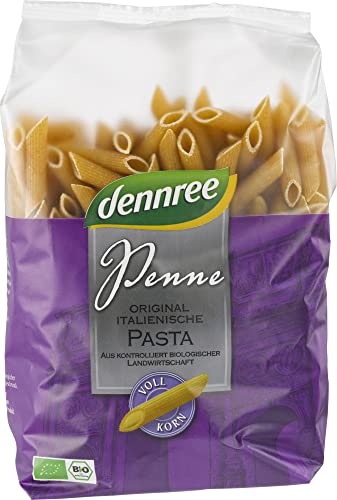 dennree Bio Hartweizen-Vollkorn-Penne (6 x 500 gr) von dennree