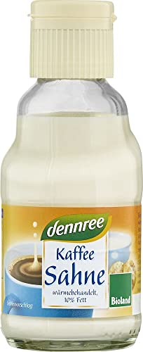 dennree Bio Kaffeesahne, ultrahocherhitzt, 10% Fett (1 x 165 gr) von dennree