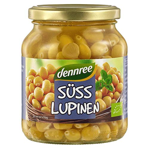 dennree Bio Süßlupinen, 340g Glas von dennree