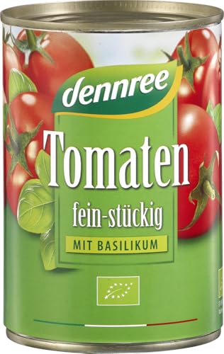 Tomaten fein-stückig mit Basilikum von dennree