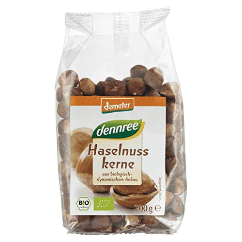 dennree Bio ganze Haselnusskerne aus der Türkei, 200g Packung - demeter von dennree