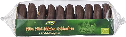 dennree Feine Mini-Oblaten-Lebkuchen, schokoliert (140 g) - Bio von dennree